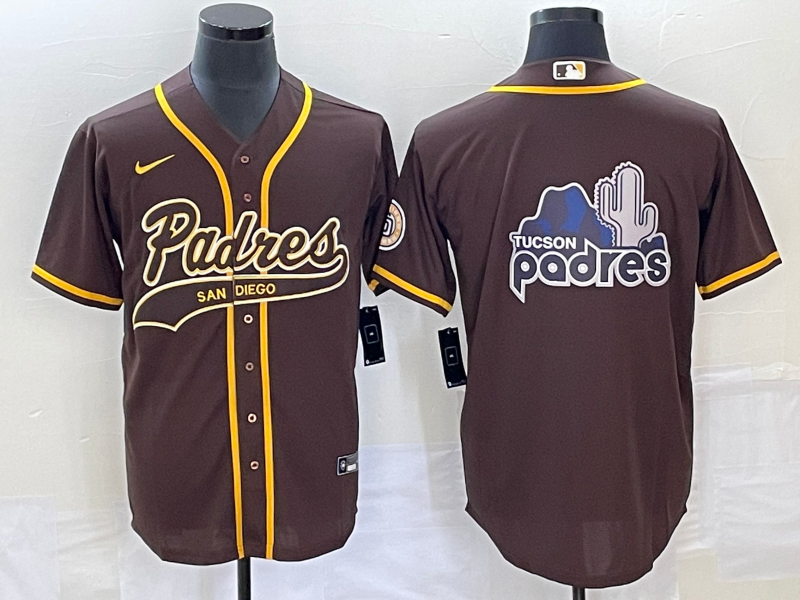 Men's San Diego Padres Brown Team Jersey Joint Edition
